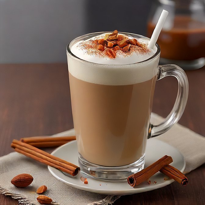 Almond Milk Coffee with Cinnamon