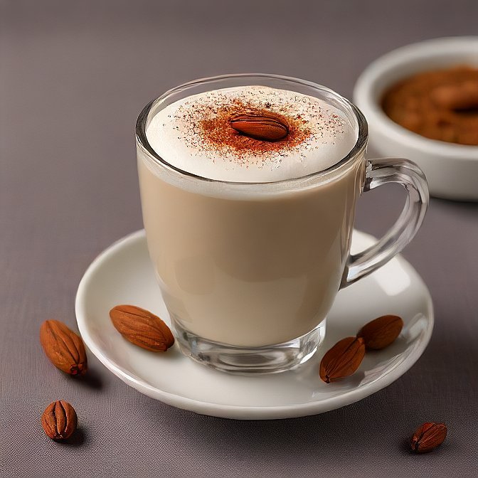 Almond Milk Coffee with Cinnamon