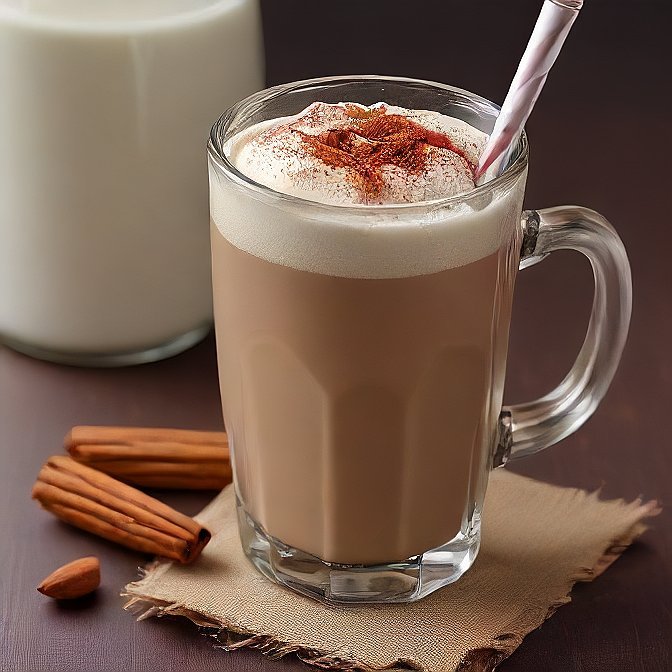 Almond Milk Coffee with Cinnamon