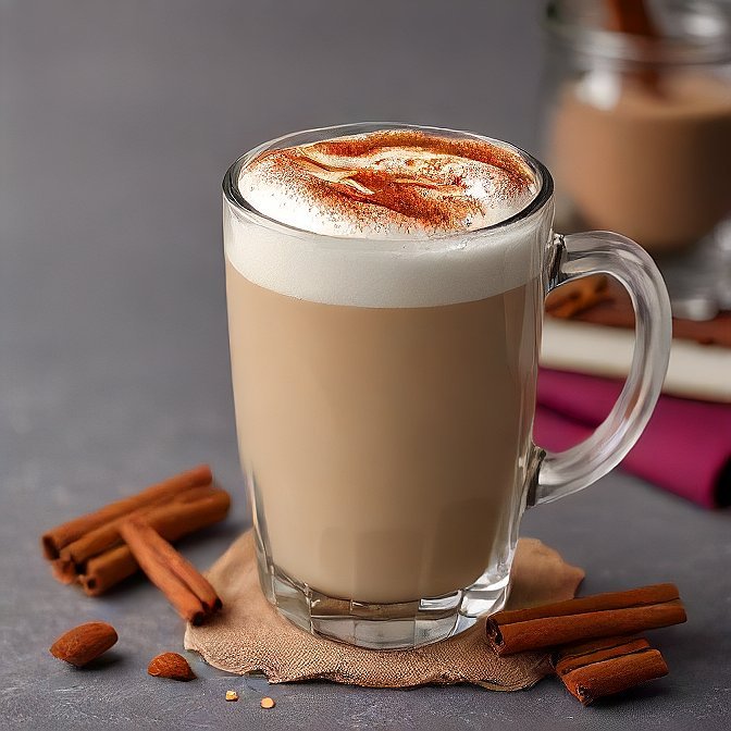 Almond Milk Coffee with Cinnamon
